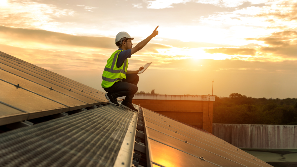 Panel efficiency is the ability of the panel to convert sunlight to electricity.